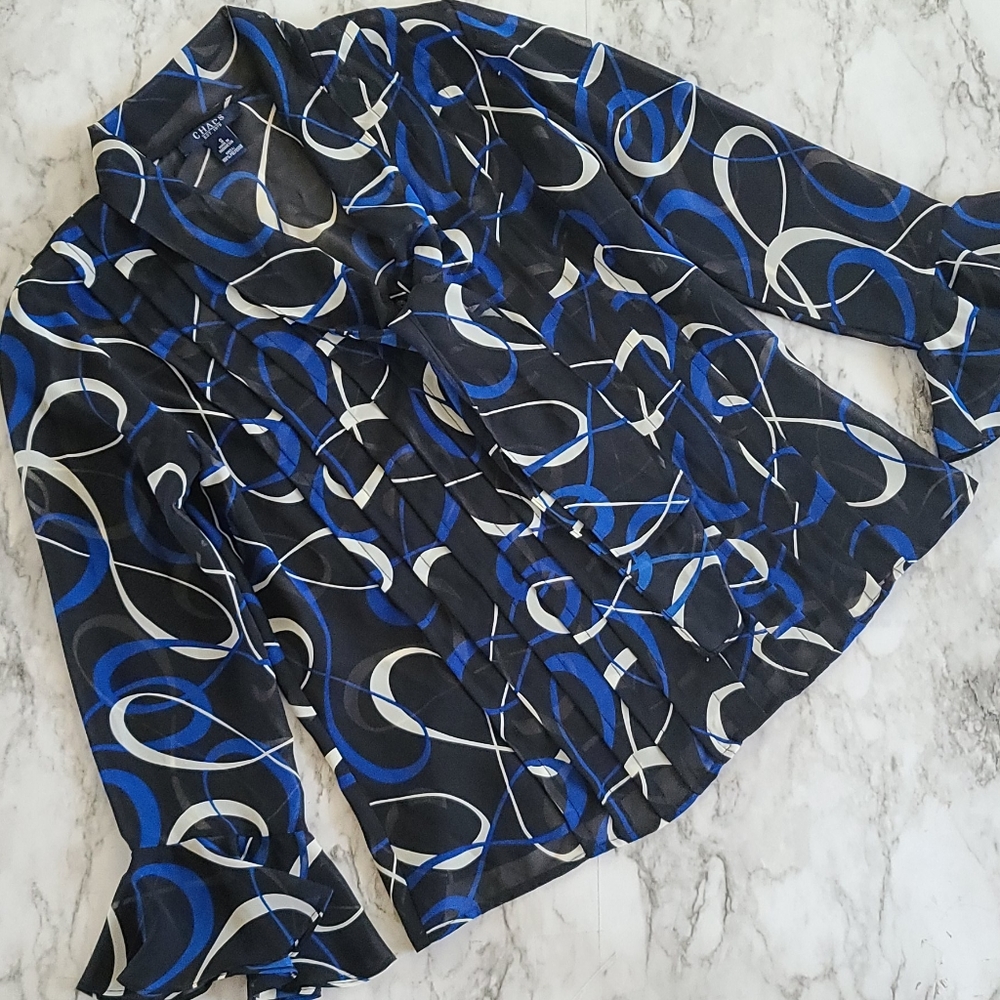 Chaps Button Down Blouse Size Small - image 1